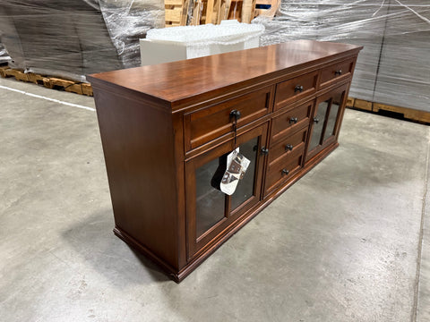 Large Wooden TV Console by Broadmoore image 1